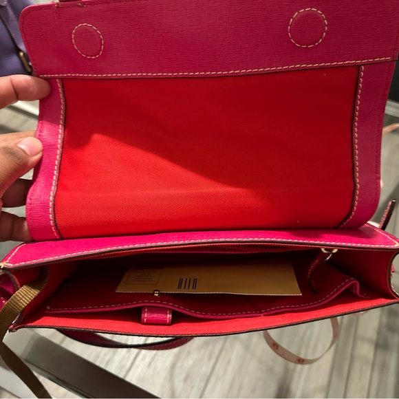 Dooney and Bourke Small Fuchsia Flap bag - Picture 11 of 15